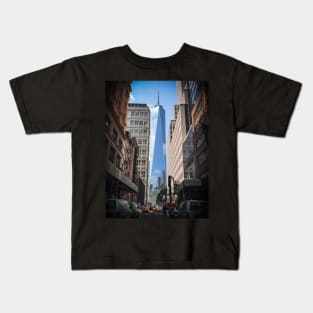 Fulton Street, Manhattan, New York City Kids T-Shirt